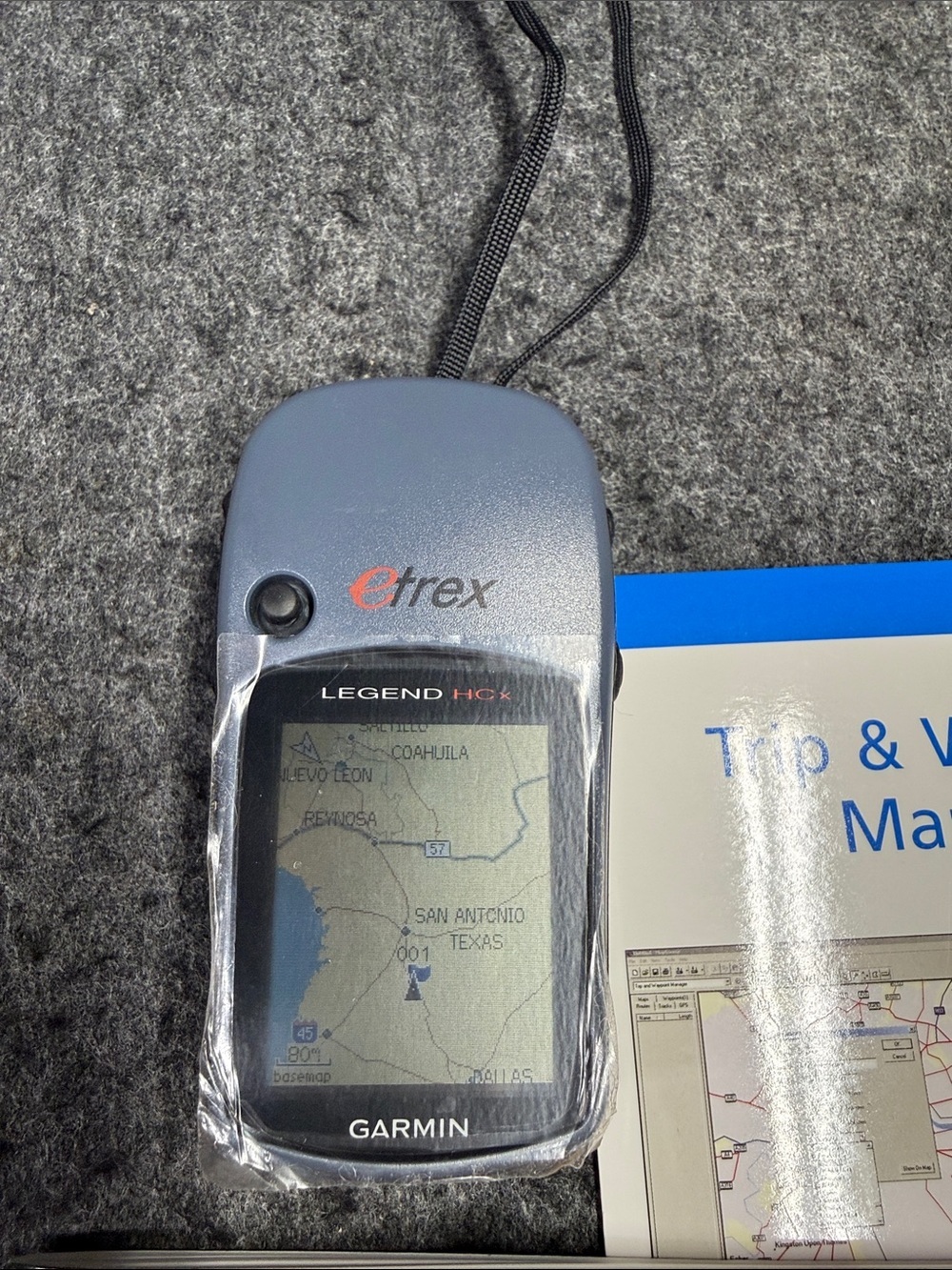Garmin eTrex HC Series Handheld GPS in Gray with Yellow Manuals - Picture 3 of 11